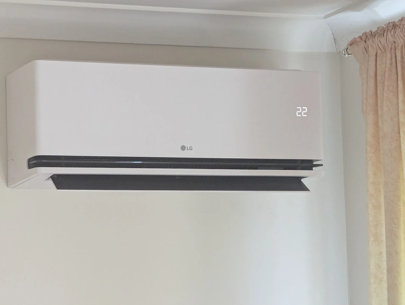LG wall-mounted split system installed by JAE in a Sydney home